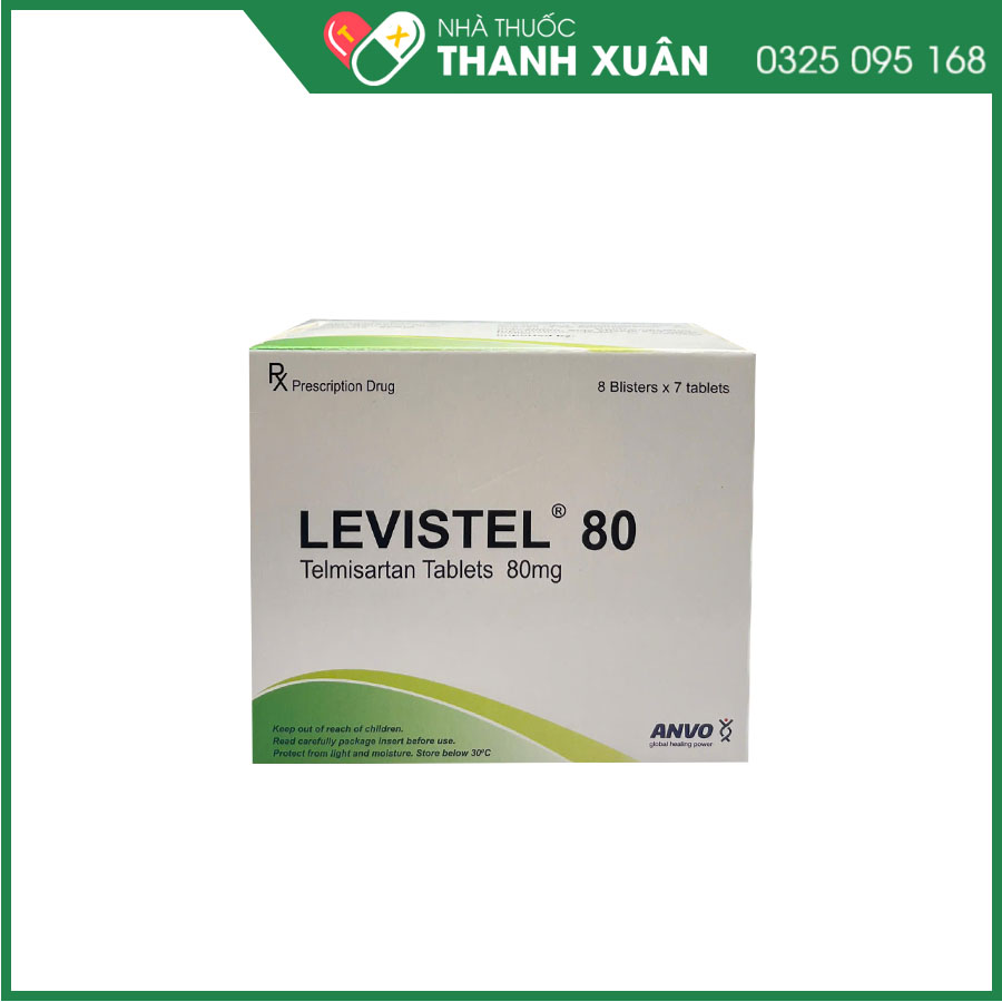 Levistel 80 - Điều trị tăng huyết áp vô căn, phòng ngừa bệnh tim mạch